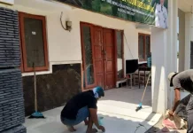 TMMD ke-129 Sampang Sulap Pustu Panyepen Jadi Lebih Nyaman