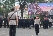 Hari Juang Polri Diperingati Khidmat di Polres Sampang