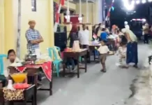 Sebanyak 29 Tumpeng Warnai Tasyakuran HUT Ke-81 RI di Kampung Tajung Sampang