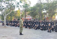 Koramil Bangkalan Bekali 280 Mahasiswa Baru NHM Pendidikan Karakter