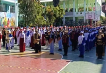 OSIS SMPN 1 Sampang Sukses Gelar Lomba Kreasi Baris-Berbaris Kobbar Sesi 3