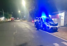 Tekan Angka Kecelakaan, Satlantas Polres Sampang Gelar Blue Light Patrol
