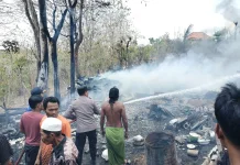 Kebakaran Rumah dan Gudang Rongsokan di Sampang, Diduga Korsleting Listrik