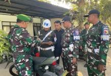 Subdenpom Bangkalan Gelar Razia Kendaraan Prajurit Kodim