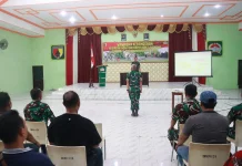 Kodim Bangkalan Perkuat Wawasan Kebangsaan Warga lewat Karya Bakti