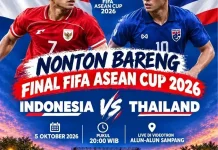 Tontonan Gratis Nobar Timnas Indonesia vs Thailand di Alun-Alun Sampang