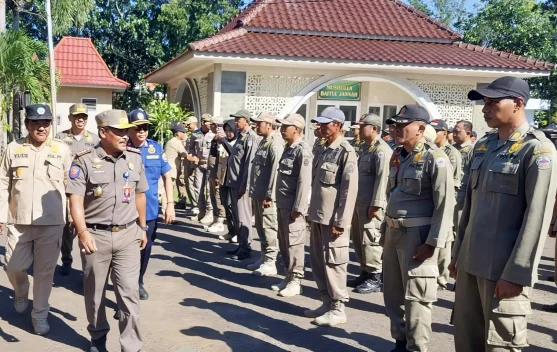Satpol PP Bangkalan Apel Gelar Pasukan, Siap Amankan Idul Fitri
