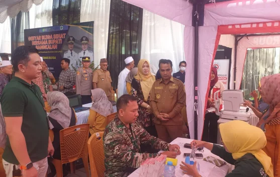 Gebyar Blega Sehat, Koramil Blega Dukung Pemeriksaan Kesehatan Gratis