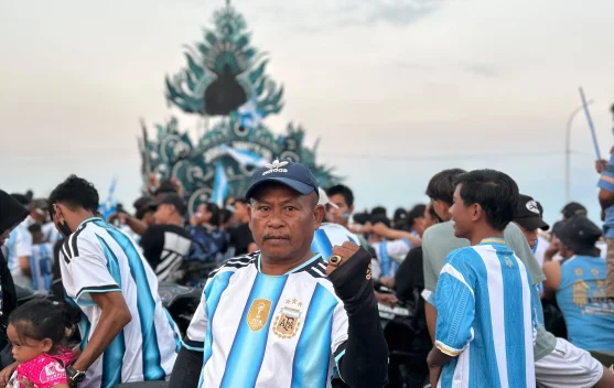 Ratusan Pendukung Argentina di Sampang - Pamekasan Gelar Konvoi dan Daol Meriah