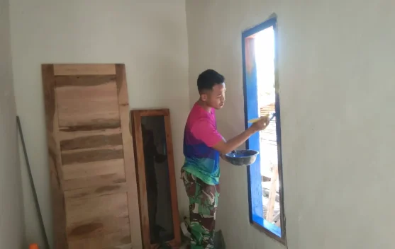 Satgas TMMD Percantik Rehab Rutilahu Rumah Pak Hasan di Panyepen