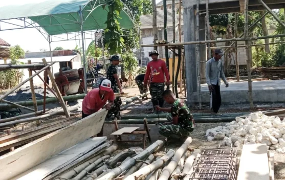 Satgas TMMD Sampang Kejar Pembangunan Sumur Bor dan Tandon Air