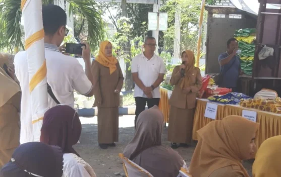Diskopindag Sampang Bersama UPT PSMB-LT Surabaya Gelar Pasar Murah