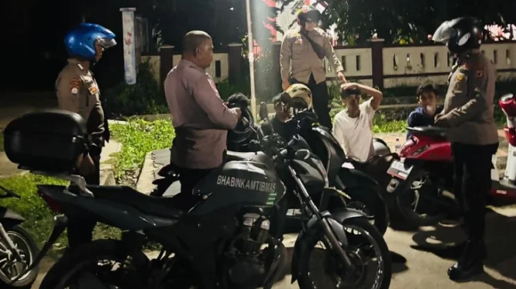 Polsek Tansel Gelar Patroli KRYD Sasar Penyakit Masyarakat