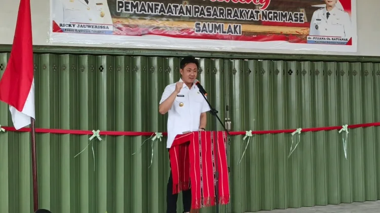 Bupati Tanimbar Launching Pasar Rakyat Ngrimase Saumlaki