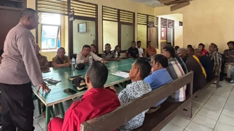 Kapolsek Tanut Mediasi Sengketa Batu Adat