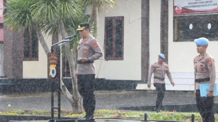 Kapolres Kepulauan Tanimbar Pimpin Apel Pagi Jam Pimpinan