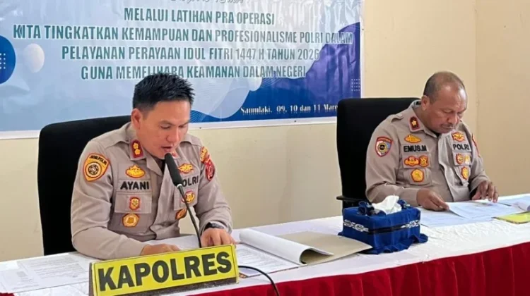 Polres Kepulauan Tanimbar Gelar Latpraops Ketupat Salawaku 2026