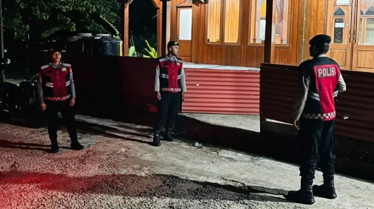 Sat Samapta Polres Kepulauan Amankan Sholat Tarawih
