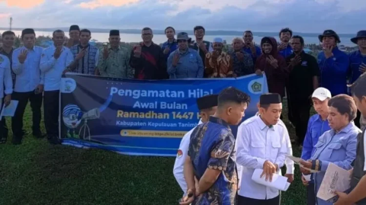BMKG Stasiun Geofisika Saumlaki Lakukan Pengamatan Hilal