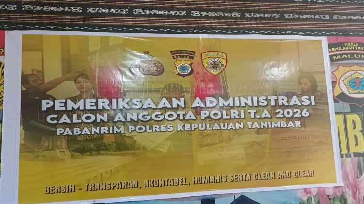 Pabanrim Polres Kepulauan Tanimbar Awasi Seleksi Penerimaan Polri