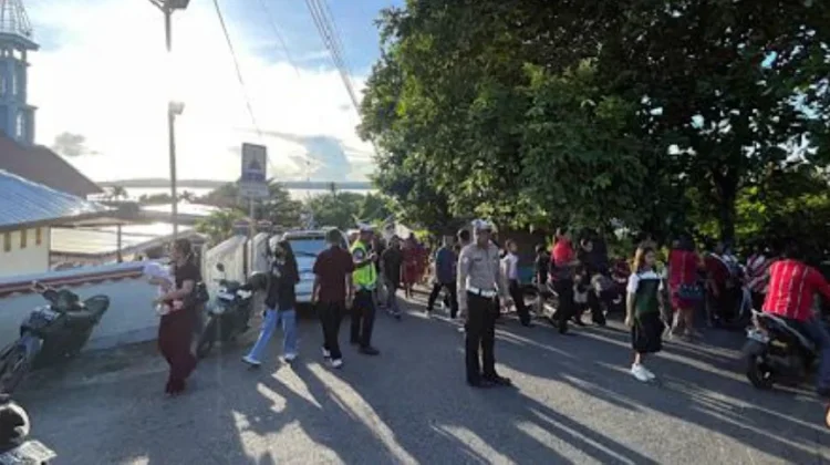 Jajaran Polres Kepulauan Tanimbar Amankan Misa Kamis Putih
