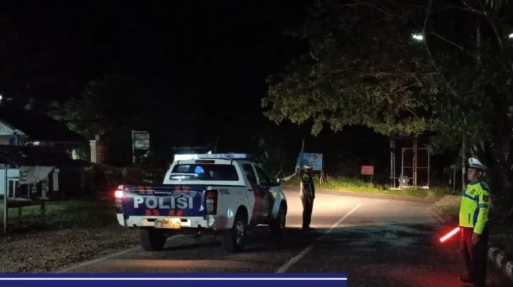 Polres Kepulauan Tanimbar Gelar Patroli Blue Light