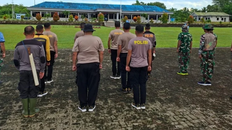 Sambut HUT TNI AU Polres Partisipasi Kerja Bakti