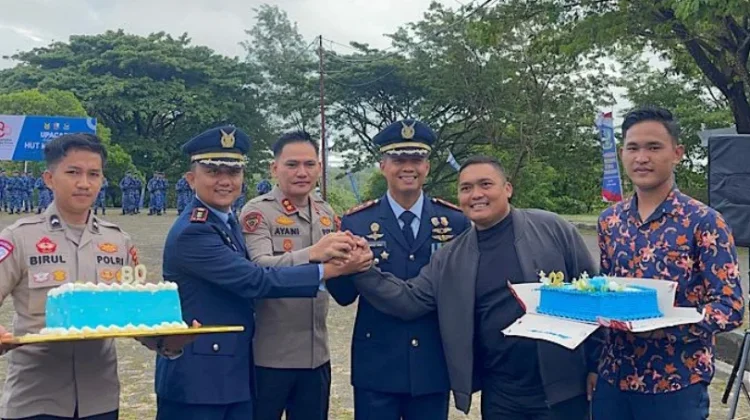 Kapolres dan Dandim Beri Kejutan HUT TNI AU