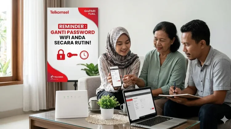 GraPARI Tual Ingatkan Pelanggan Rutin Ganti Password WiFi