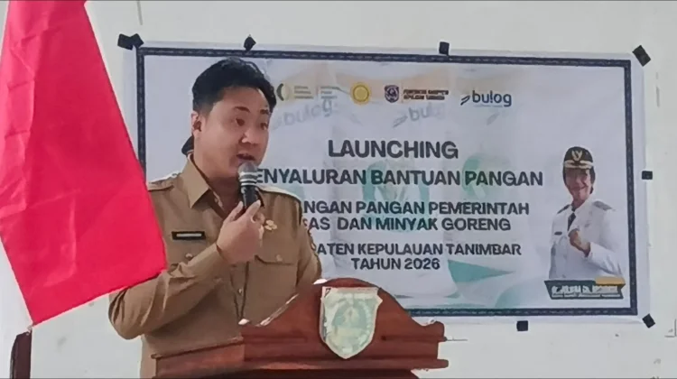 Bupati Tanimbar Launching Bantuan Pangan 2026 di Kecataman Tanimbar Utara