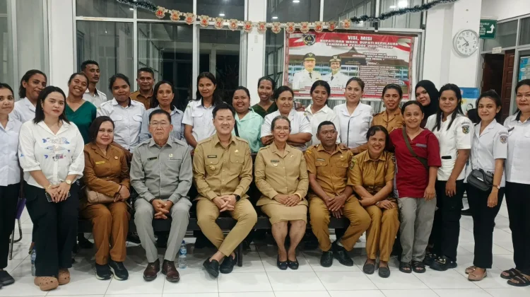 Bupati Dan Wabup Tanimbar Bersama Ketua DPRD  Kunjungi Puskesmas Tutukembung