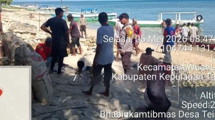 Bhabinkamtibmas Teineman Ingatkan Warga Melalui Sambang Dialogis