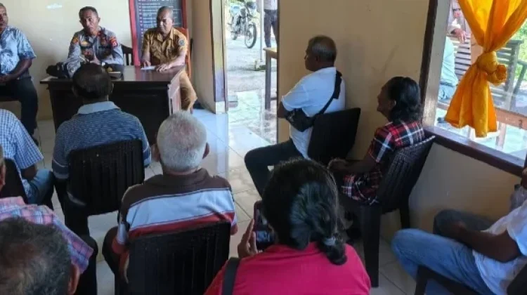 Kapolsek Fordata Pimpin Mediasi Sengketa Tanah di Awear