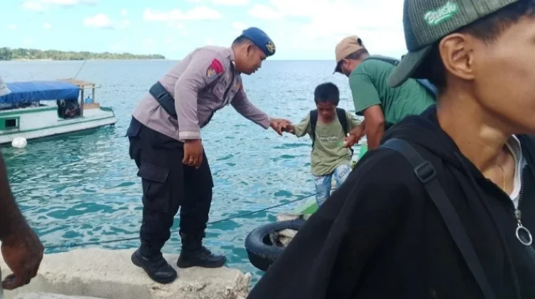 Sat Polair Polres Kepulauan Tanimbar Amankan Debarkasi