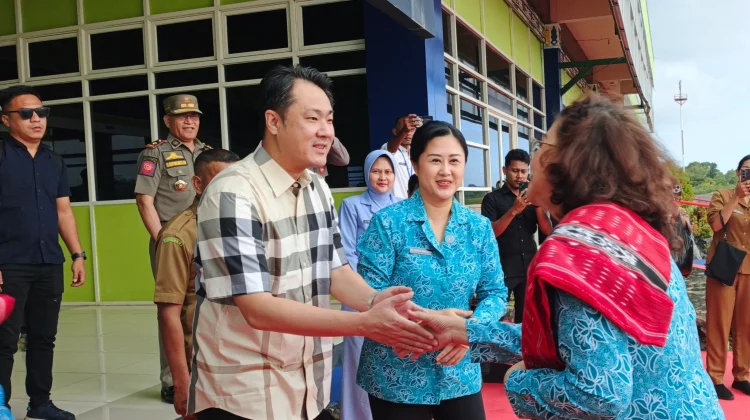 Syal Tenun Tanimbar Sambut Kehadiran Ketua TP-PKK Provinsi Maluku
