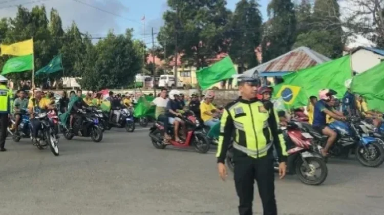 Sat Lantas Polres Kepulauan Tanimbar Amankan Konvoi