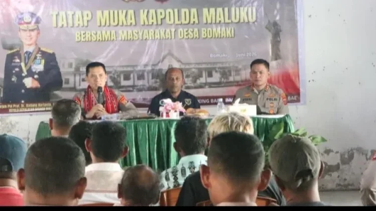 Perkuat Kamtibmas, Kapolda Maluku Gelar Tatap Muka
