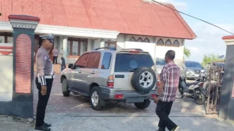 Sat Lantas Polres Kepulauan Tanimbar Amankan Ibadah Minggu
