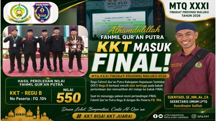 Fahmil Qur'an Putra Kkt Lolos ke  Final MTQ  Ke- XXXI