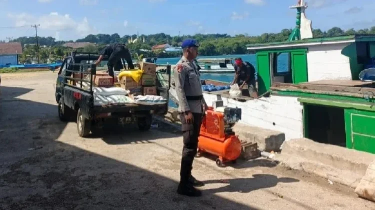 Sat Polair Polres Kepulauan Tanimbar Jaga Embarkasi