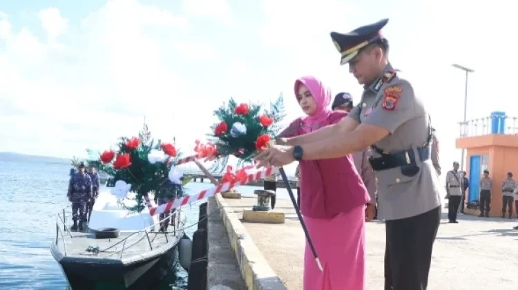 Polres Kepulauan Tanimbar Gelar Upacara Tabur Bunga