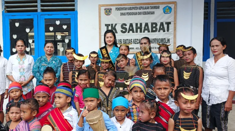 Bunda Paud Tanimbar  Sukseskan Gerekan Wajib Belajar Satu Tahun Pra Sekolah