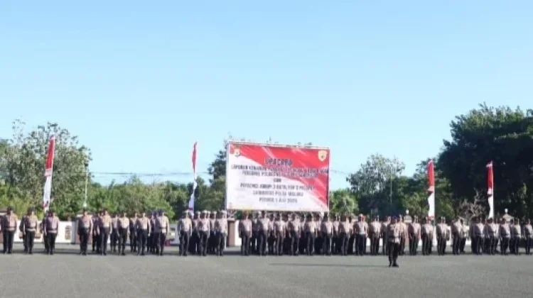Kapolres Kepulauan Tanimbar Pimpin Upacara Hari Bhayangkara ke-80