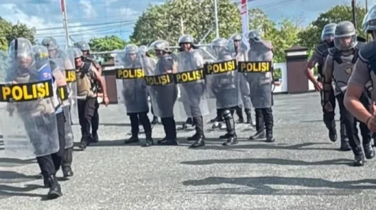 Sat Samapta Polres Kepulauan Tanimbar Intensifkan Latihan Dalmas