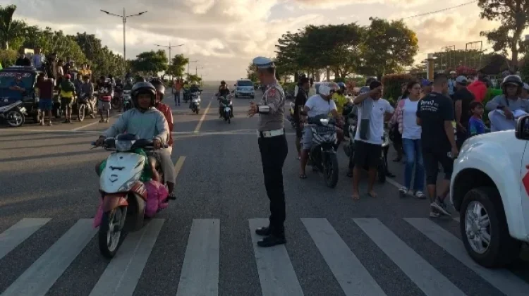 Polres Kepulauan Tanimbar Antisipasi Kemacetan Nobar Piala Dunia