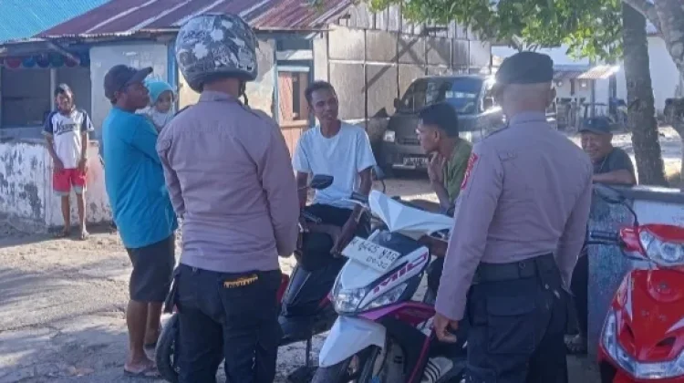 Polsek Tanimbar Utara Gelar Patroli Dialogis Siang Hari