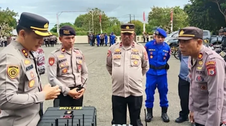 Polres Gelar Apel Perdana jelang Pengamanan Groundbreaking PSN