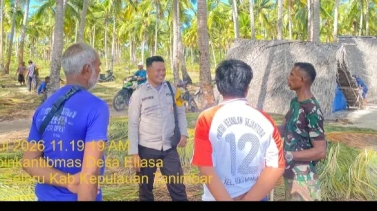 Bhabinkamtibmas Eliasa Sambangi Warga Nelayan