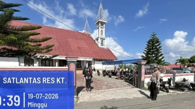 Polres Kepulauan Tanimbar Jamin  Keamanan Ibadah Minggu
