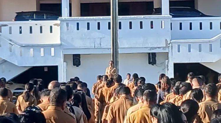 Pimpin Apel Gabungan Wabup Tanimbar Tegaskan Komitmen Disiplin ASN